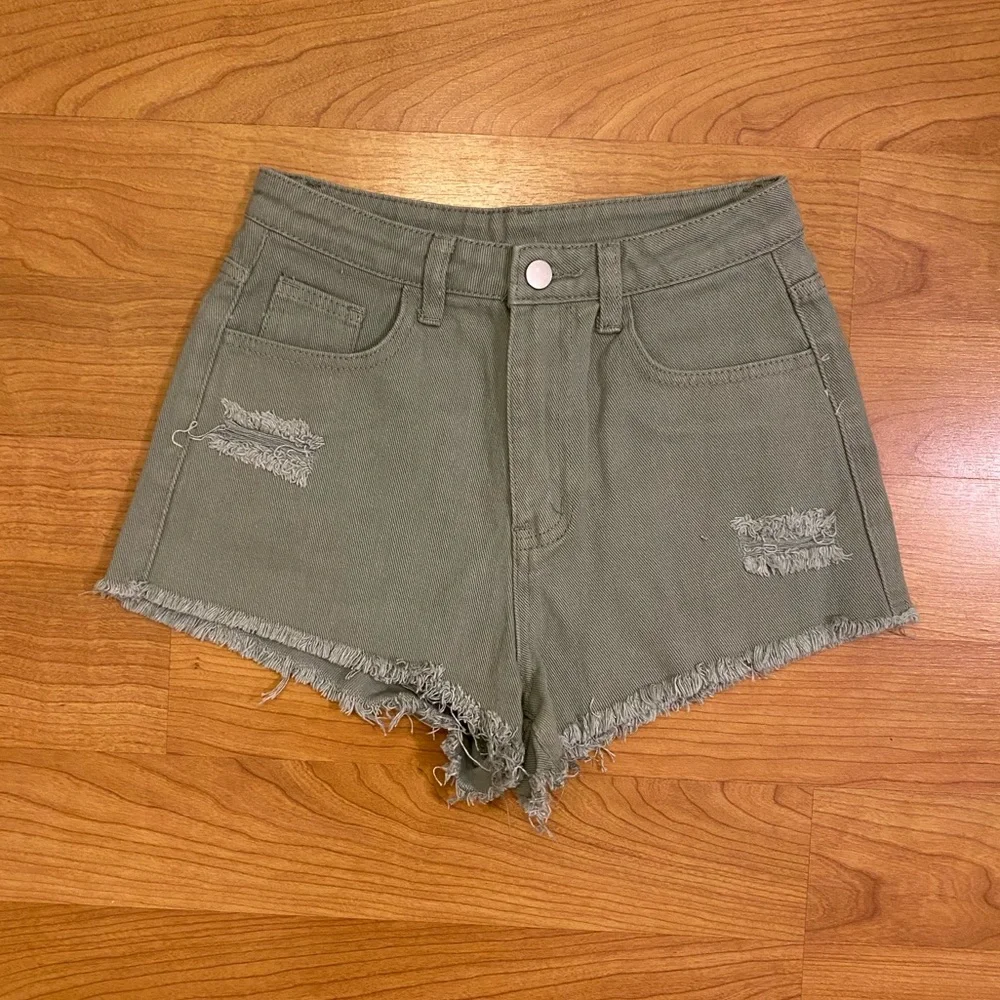 Shein High-Waist Denim Shorts